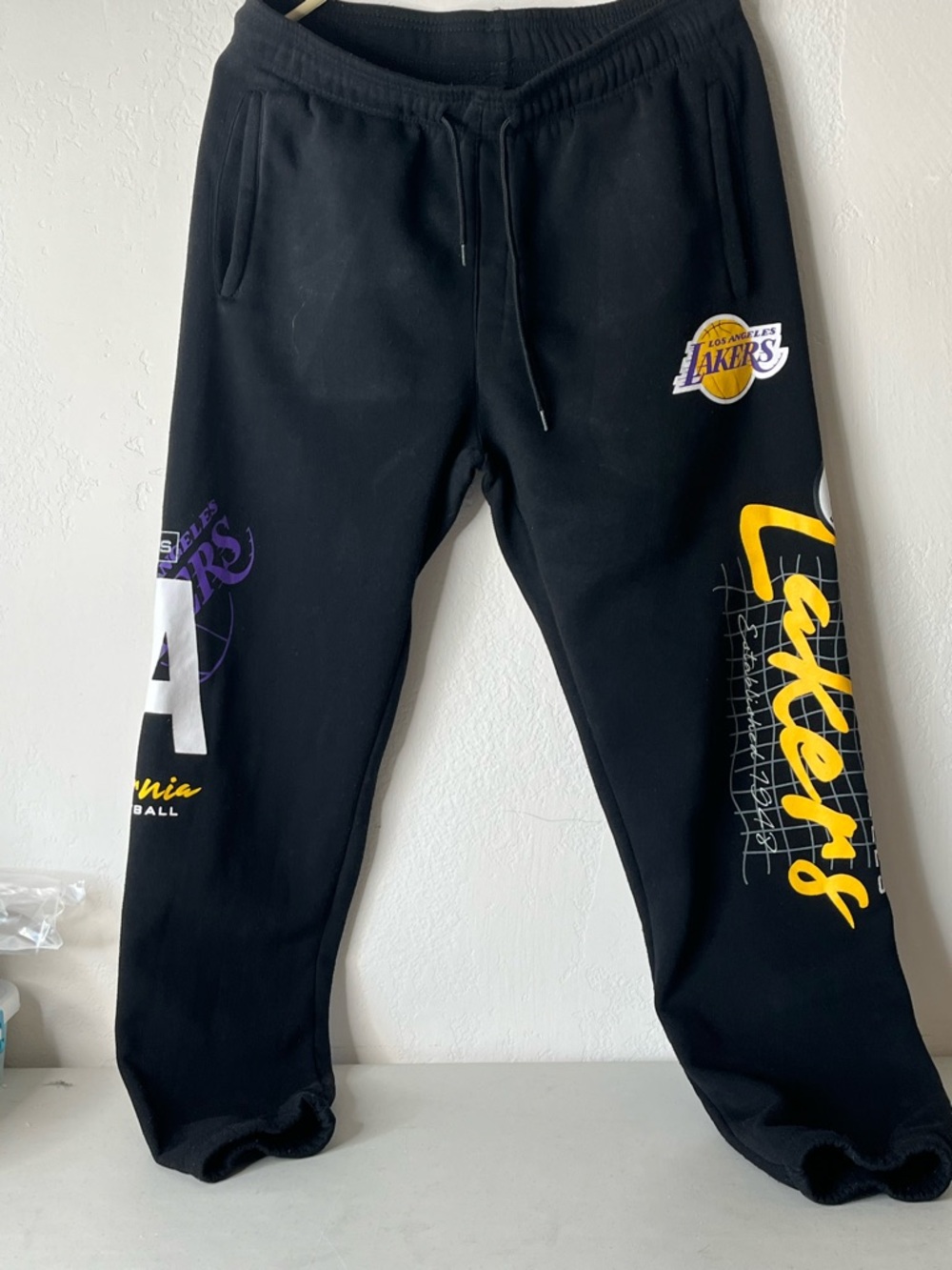 Bakers Black Los Angeles Lakers Graphic Joggers
